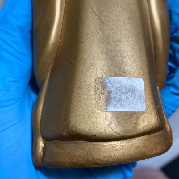 Vintage Good Fortune Fu Lu Shou Figurine Statue coin bank travel souvenir UNIQUE - Picture 7 of 13